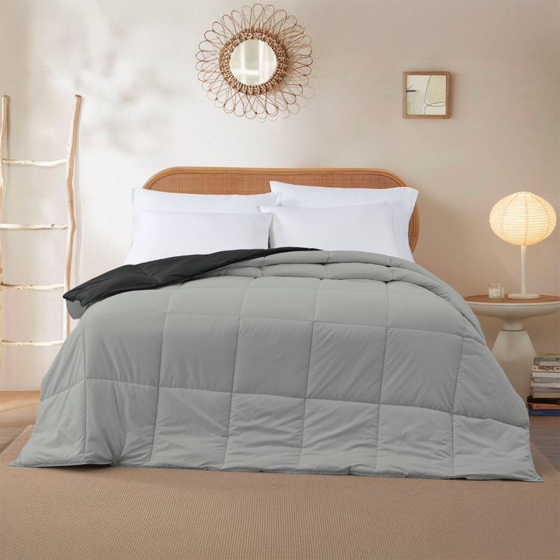 Modern Threads Sanctuary by PCT Down Alternative Microfiber Quilted Reversible Comforter & Duvet Insert - Soft, Comfortable Alternative to Goose Down - Bedding for All Seasons