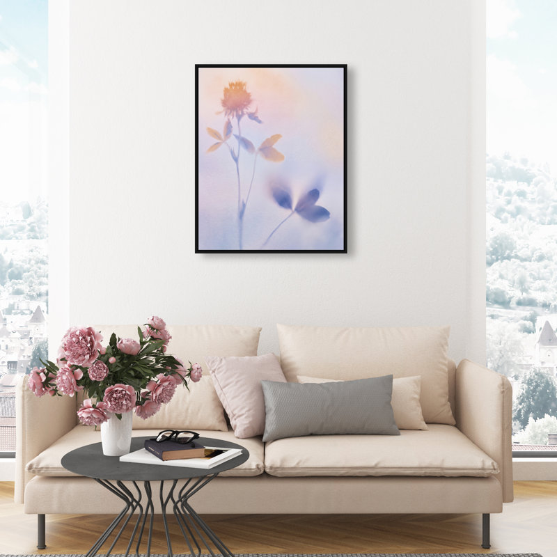 Lavender Shadows II Print by Oliver Gal, 21"H x 25"W, Black Floater Frame