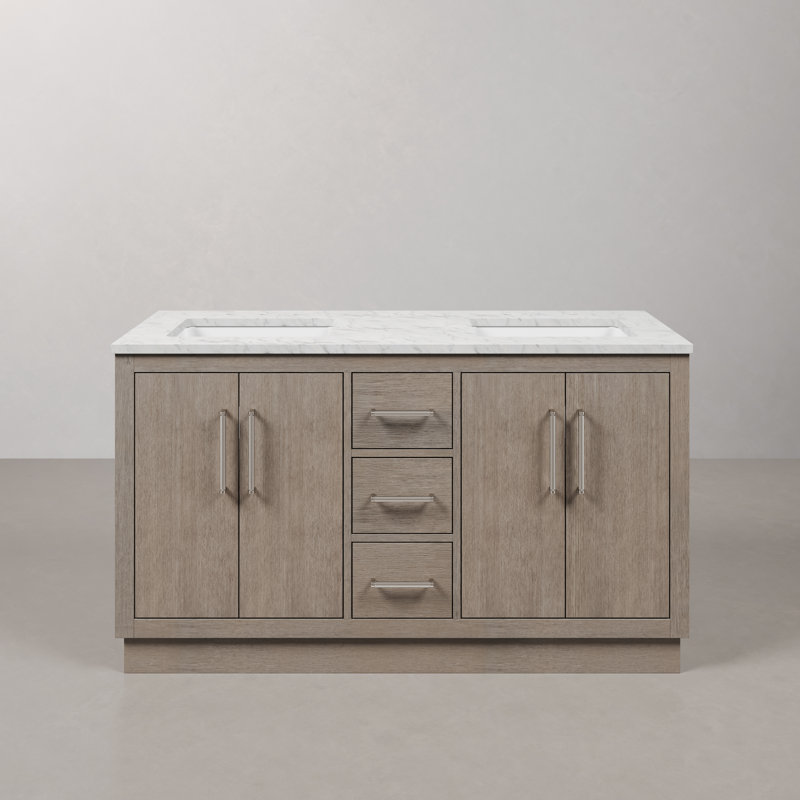 Hugo 60'' W Vanity, Chrome