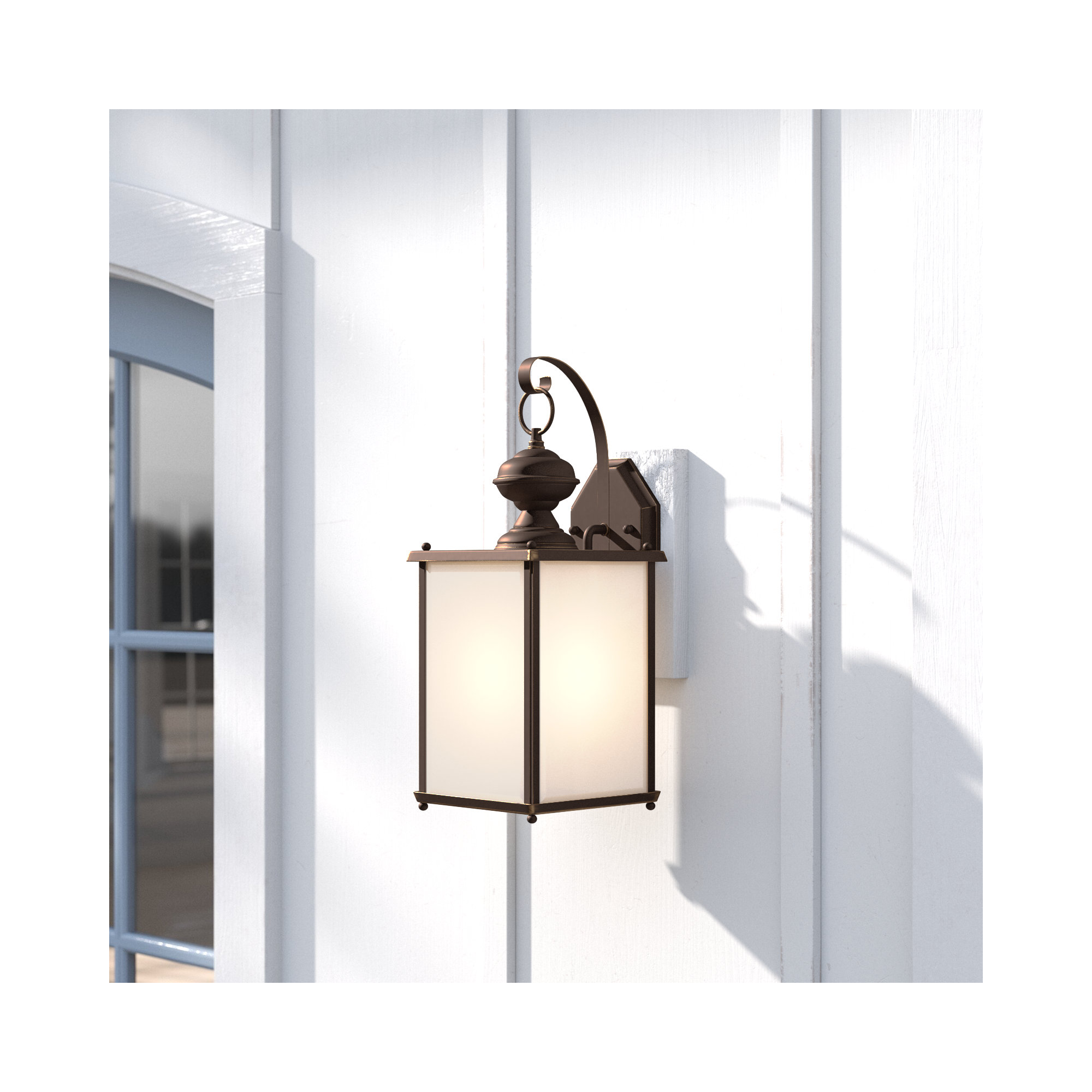 Adaline Single Light Outdoor Wall Light, Antique Bronze, No