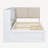 Wooden L-shaped Daybed Corner Bed with 2 Drawers, Storage Bookcase, Upholstered Headboard and USB Charging Ports-1833160430-1833160429