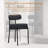 Desk Chair No Wheels Vanity Chair Makeup Chair Comfy Accent Chair for Living Dining Room Bedroom Home Office Mid Century Modern Upholstered Arm Chair Sofa Chair with metal Legs-1896788375