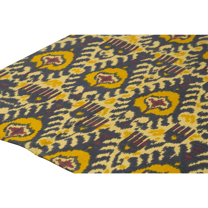 Flatweave Wool Ikat Area Rug in Multi