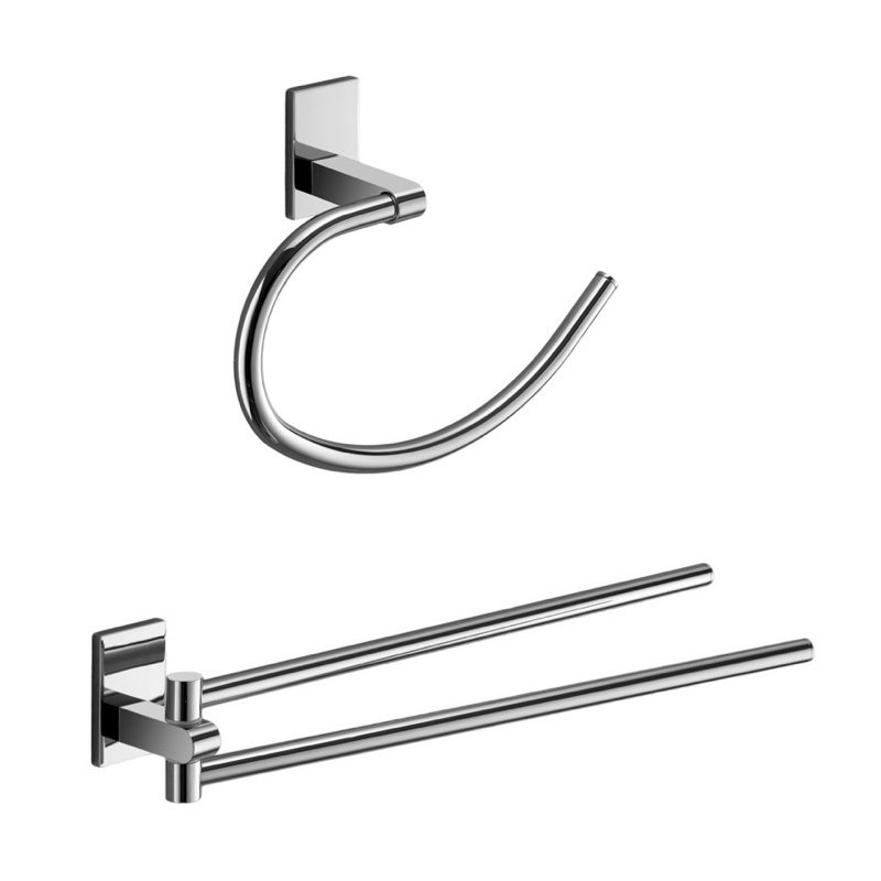 Ensemble de quincaillerie de salle de bain 2 pièces Dowsing, Chrome