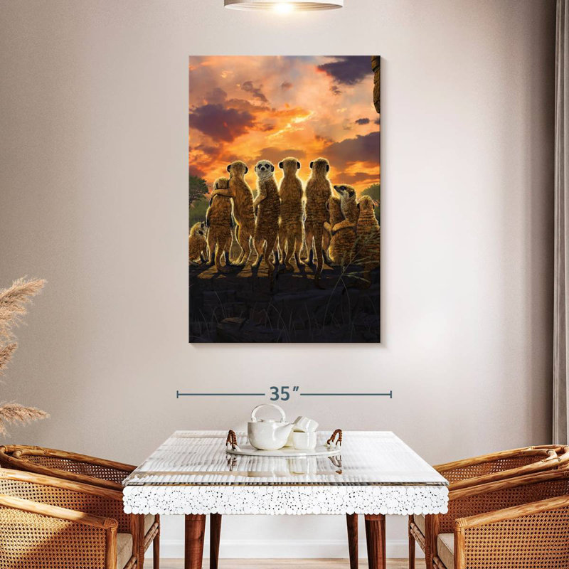 Brampt Meerkats, 48" H x 32" W