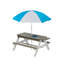 Outdoor Picnic Table , 34.84'' in. W 37'' in. D
