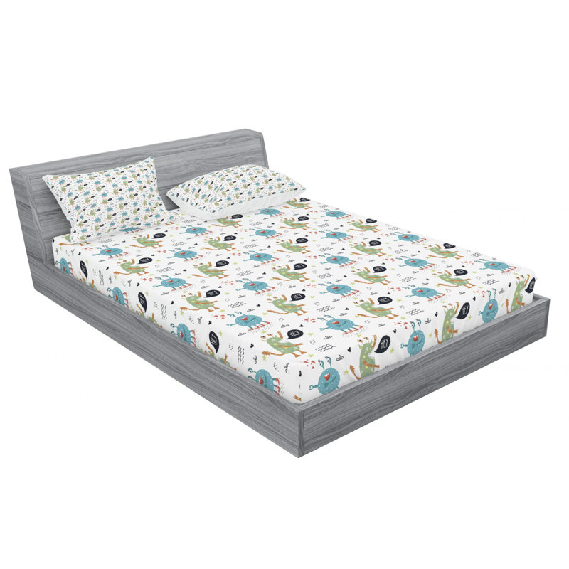Microfiber Sheet Set, Queen Sheet Set + Fitted Sheet + 2 Pillowcases