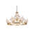 Light Solid Brass Round Elyne Chandelier-88674596-88674600-131478193