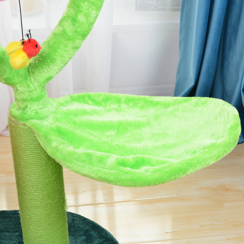 Catry 39.5" Floral Cat Tree with Hammock and Condo