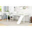 Lit mezzanine simple en L avec glissade et, blanc-1571836053