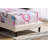 Getafe White Pink Twin Bed-689502391-689502394