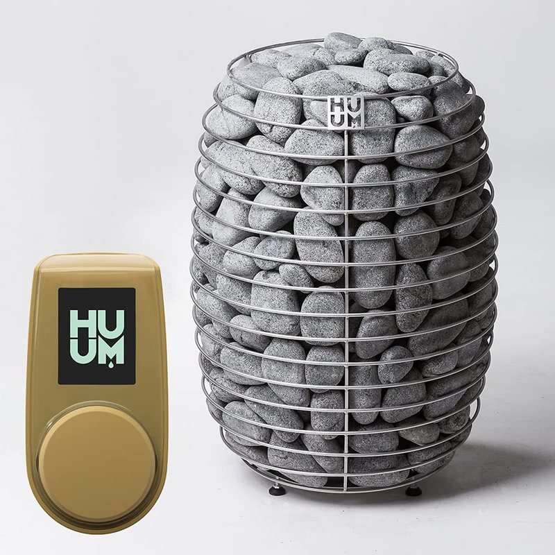 HUUM Hive 12 kW Sauna Heater with UKU WiFi Control, (Sauna Stones Included ), Sand