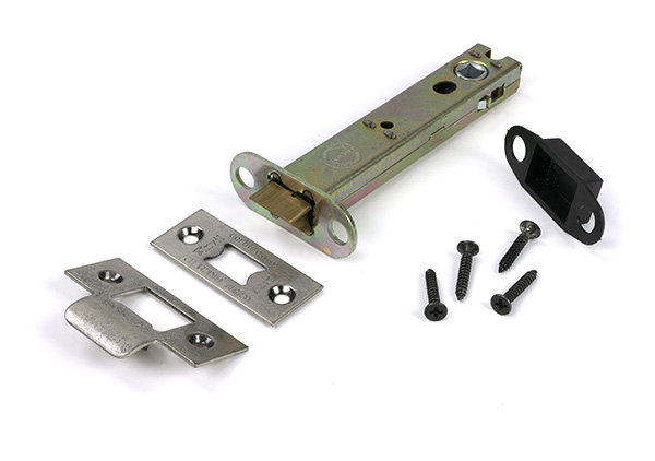 Aged Brass 5" Heavy Duty Latch, Pewter Patina
