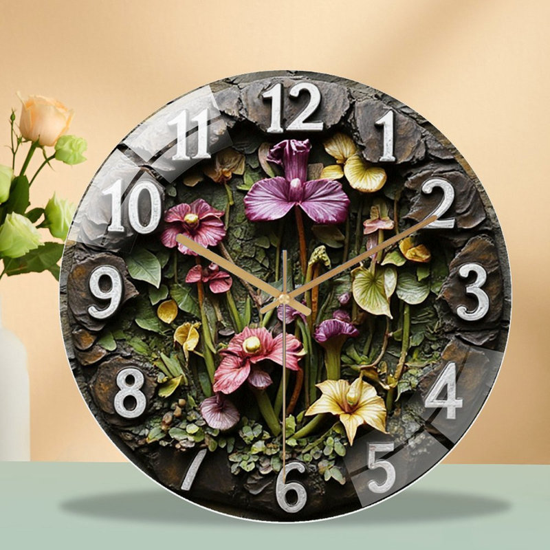 Horloge murale en pierre 12 po