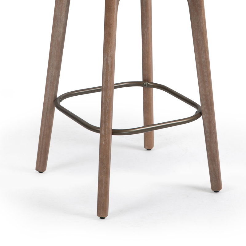 Tabouret de comptoir pivotant rembourré Oliviah, Tabouret de comptoir (siège d'une hauteur de 26,