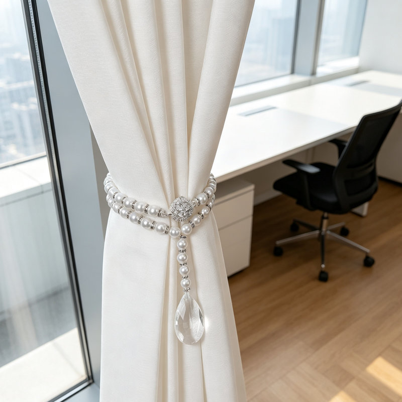 Natural Plastic / Acrylic Curtain Holdback/Tieback