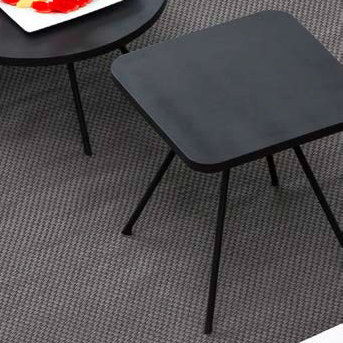 Attol Outdoor Square Coffee Table, Anthracite, 17.63" W x 17.63" L x 19.19" H