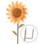 Baleria Metal Plants & Flowers Garden Stake