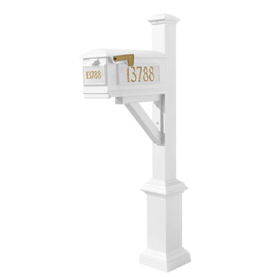 Westhaven Aluminum Post Mounted Post box