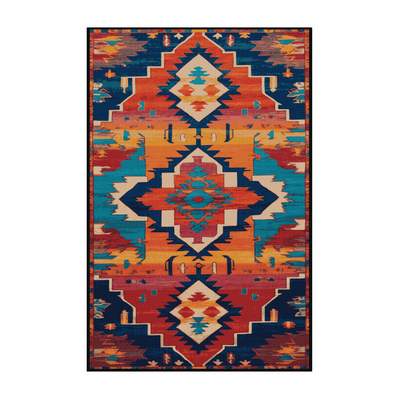 Tapis gris Tabriz lavable à la machine, Rectangle 7 pi x 9 pi