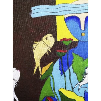 Illustration de l'homme et de la nature | Aquarelle | Par Abhishek Kumar