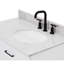 Meuble-lavabo simple Jameal de 36 po en bois massif avec comptoir en marbre de Carrare de 0,75 po et lavabo ovale dÃ©calÃ© Ã  droite-566077833-566077834-598961054