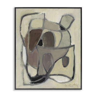 «Rustic Curved Shapes Abstract», estampe numérique, conception de Lanie Loreth
