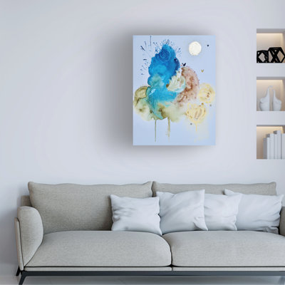 Wrapped Canvas Wall Art - Amy Tieman 'Oasis' Wall Art for Living Room, Bedroom, or Office Décor - 24x32