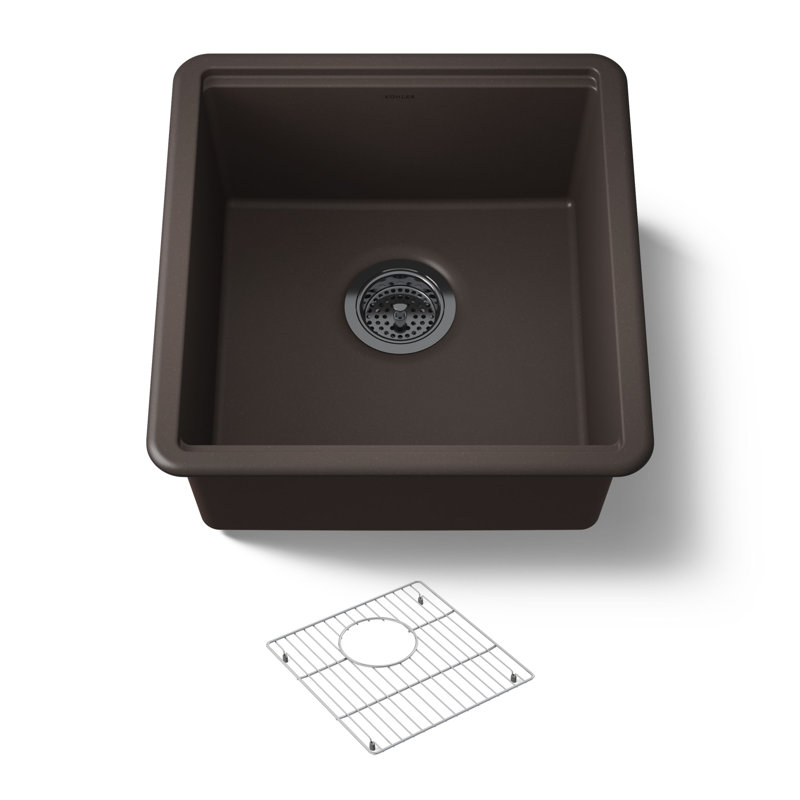 Billings Undermount Bar Sink, Brown