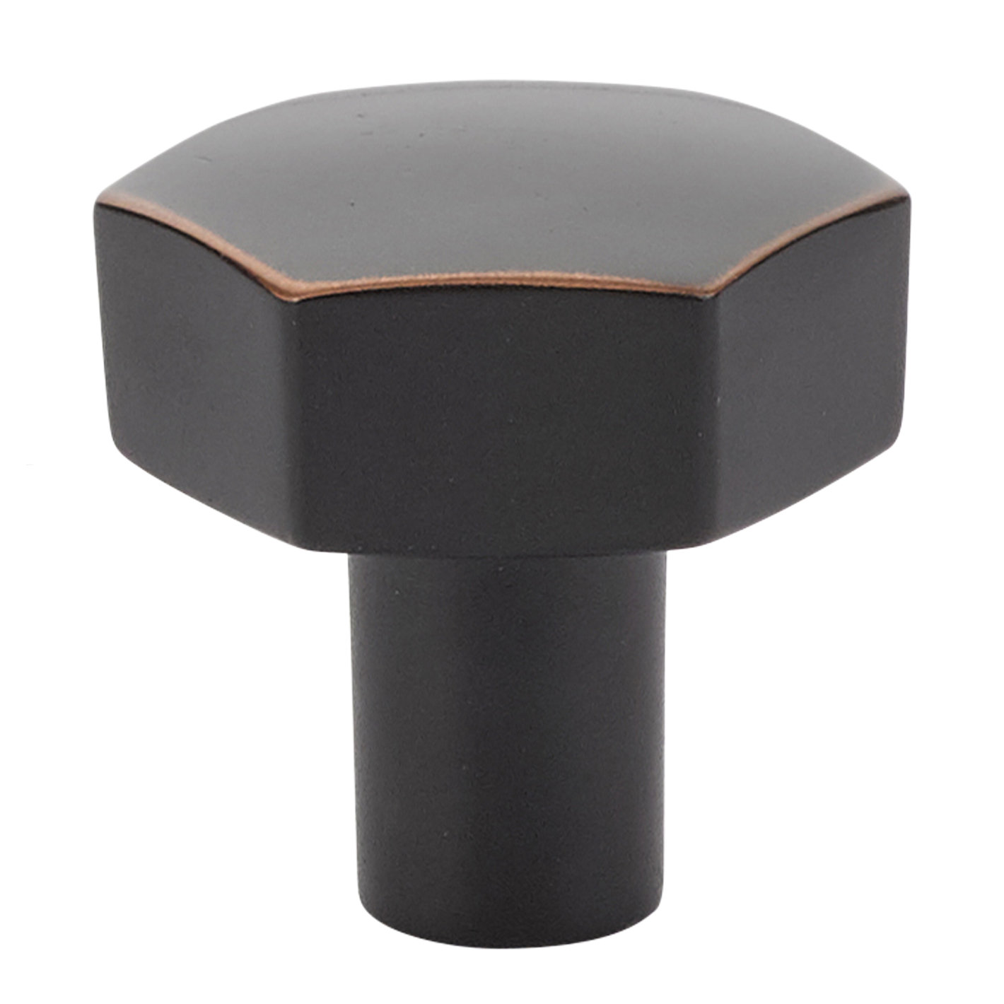 Urban Modern Geometric Cabinet Knob, Oil Rubbed Bronze