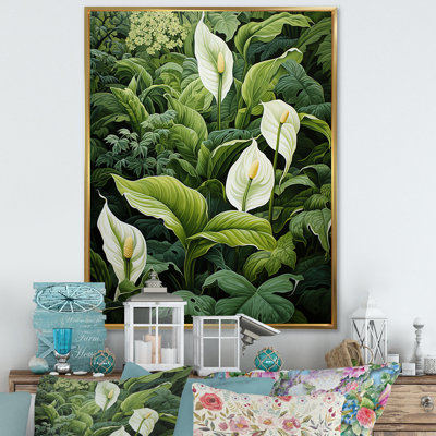 «Meticulous Tropical Botanical Plants II», reproduction sur toile encadrée