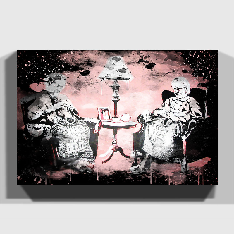 Banksy - Wrapped Canvas Print, 50cm H x 76cm W