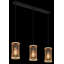 3 - Light Matte Black Geometric Pendant