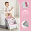 Marchepied pour la formation de lavabo et de pot, P 13 po x l 13 po x H 14 po, rose