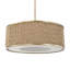 Luminaire suspendu tambour en rotin 4 lumières Uttermost Pinchot