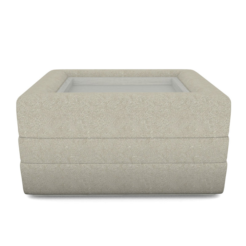 Boyden Ottoman with Wood Tray, Ian Smoke, Casa Blanca