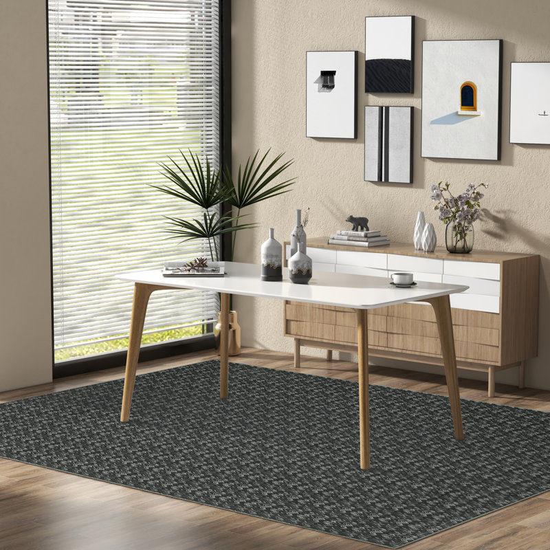 Area Rug Modern Braided Rug Washable Area Rug Non-Slip BackingNon-Shedding Carpet for Living RoomBedroom, Rectangle 9' x 12'