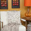 Coussin décoratif tapissier carré en coton 20 po Parkland Collection Cairo-1723855098