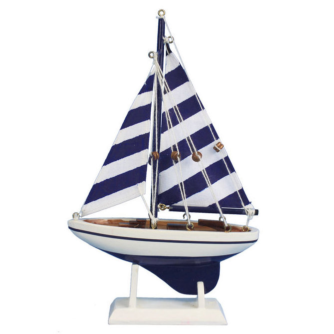 Model Car Or Vehicle, Blue Stripes, Blue/White