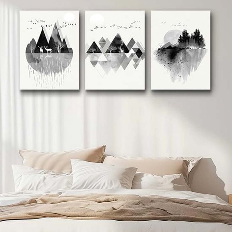 3 Piece Wrapped Canvas Print, 40 cm H x 30 cm W