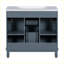 Meuble-lavabo moderne avec lavabo supérieur et 2 portes à fermeture douce-30278186