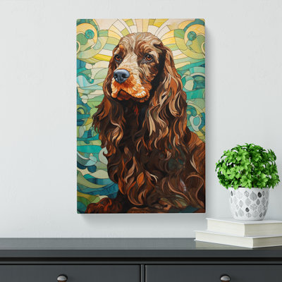 Cocker Spaniel Deco - Wrapped Canvas
