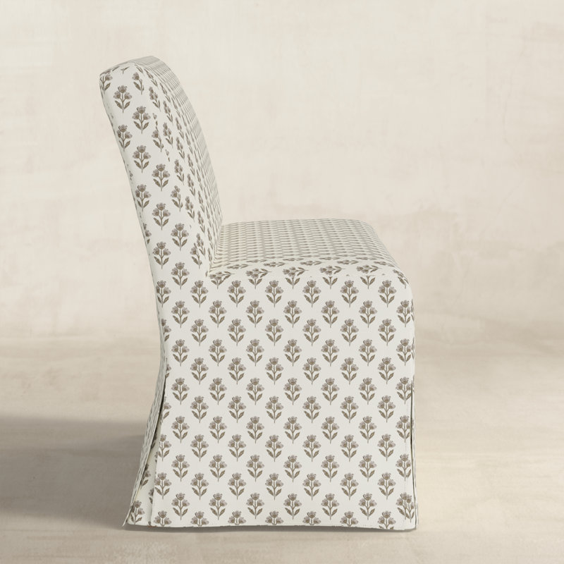 Upholstered Dining Bench,  Mauve