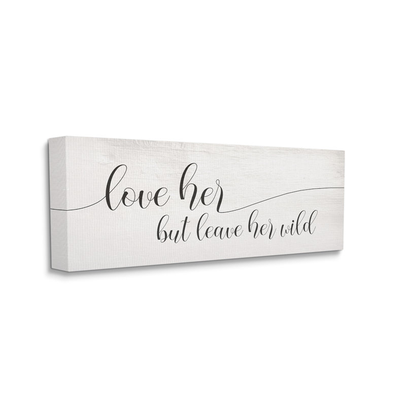«Let Her Wild» par Daphne Polselli, H 20 po x l 48 po x P 1,5 po, Toile tendue