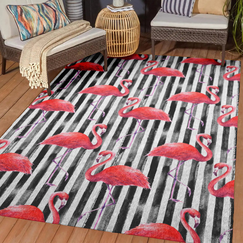 Braggs Flatweave Washable Indoor / Outdoor Rug, Rectangle 5' x 7'6"