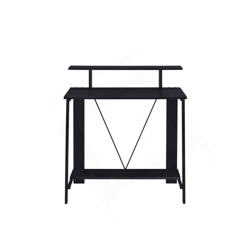 Versatile Writing Desk With Stylish Finishes And Practical Storage, Black