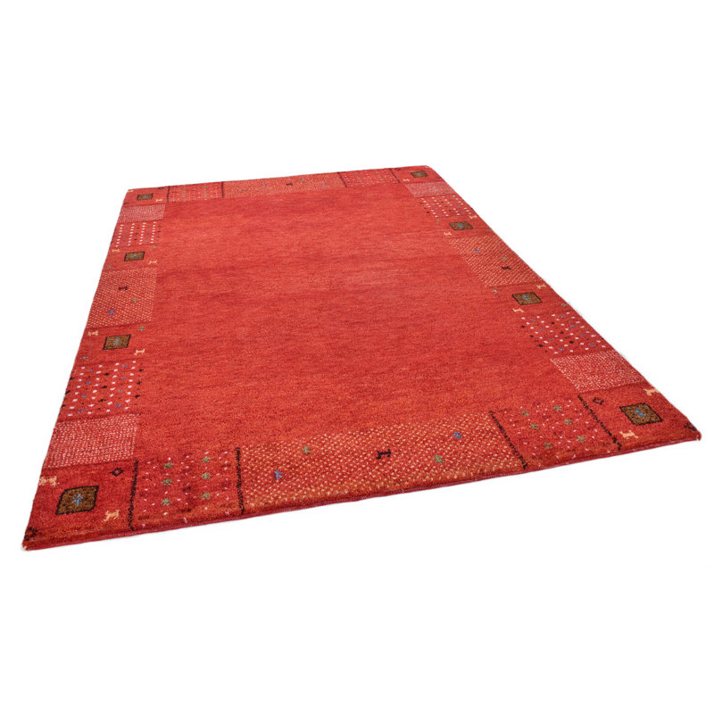 Hand Knotted Wool Red Rug, Rectangular 250 x 300cm