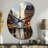 Eiffel Paris In 19 Century - Boom Shape Paris 3D Wall Clock-105566723