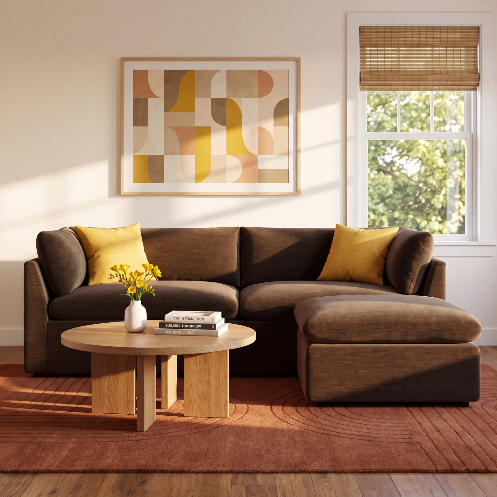 Kallie 86'' Sofa With Ottoman, Nave Bark Performance Distressed Velvet