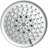 6 Spray Settings High Pressure Shower Head 5" Rain Fixed Showerhead  Chrome Adjustable Shower Head With Anticlogging Nozzles, Low Flow Easily Installation-124900049
